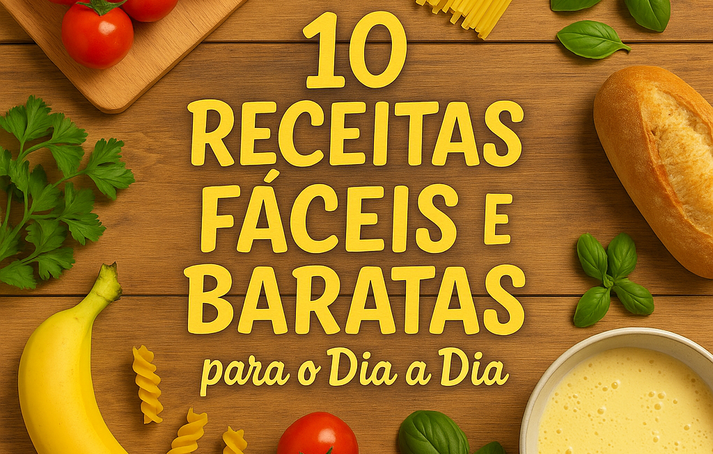 10 Receitas Fáceis e Baratas para o Dia a Dia
